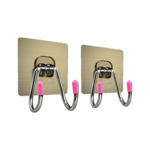 Stainless steel hooks with strong adhesive hooks on the wall multifunctional clothes hangers hooks behind student dormitory doors kitchen adhesive hooks
