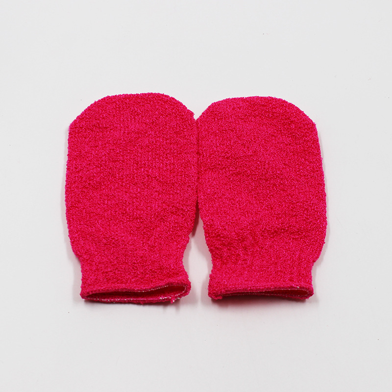 Guantes de toallas de limpieza de cinco dedos para adultos, toallas de baño, artefactos de baño de espalda, toallas de baño de espalda, guantes de espesación de barro frotados