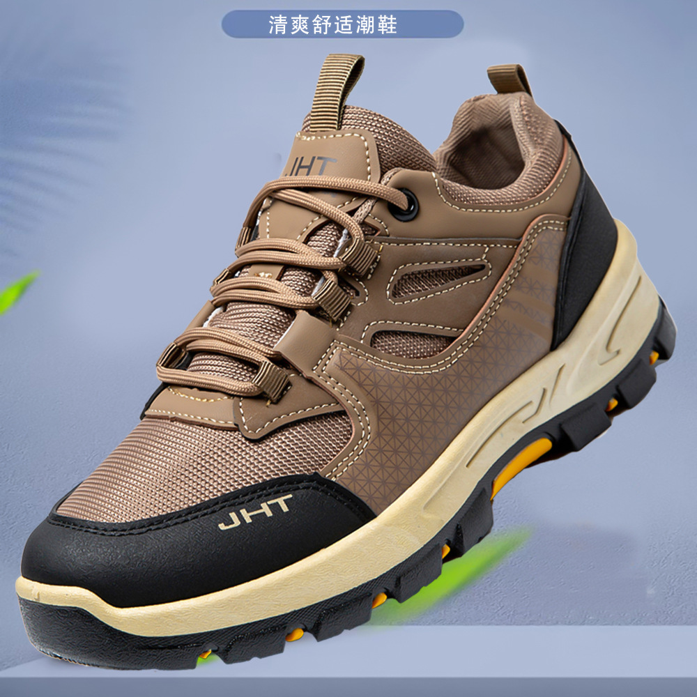 Cross-Border Summer Hiking Shoes, Versatile Sports Shoes, Mesh Work Shoes, Hiking Outdoor Shoes, Men's Summer Breathable Shoes