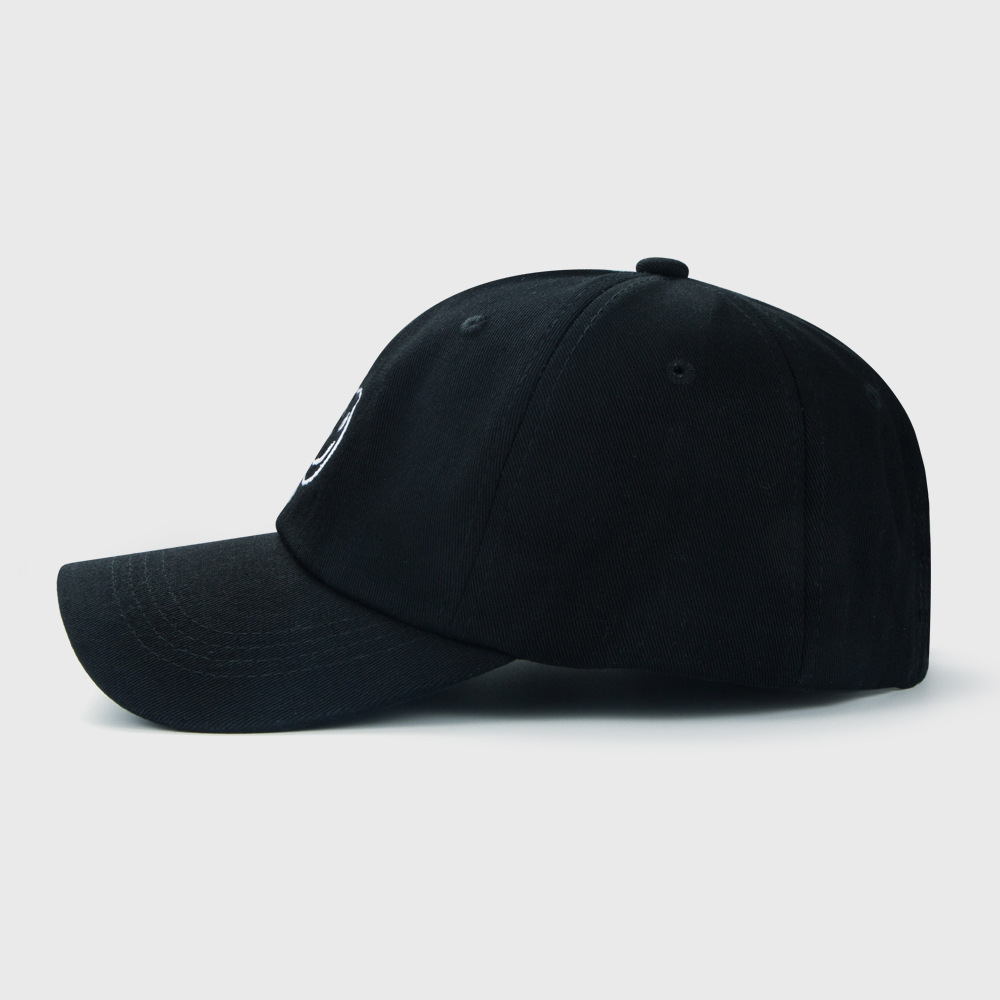 Ins Gorra De Béisbol Con Bordado De Cara Sonriente, Gorras De Ala Curva De Moda Coreana, Sombrero De Sombrilla De Hip-hop display picture 3