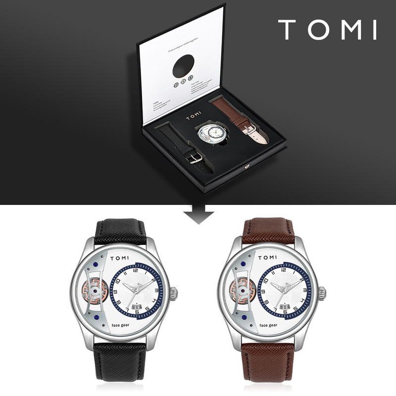 Tomi New Series Watches Men's Quartz Watch Business Belt Waterproof Men's Watch New Cross-Border Hot Style Tomi New Series Watches Men's Quartz Watch Business Belt Waterproof Men's Watch New Cross-Border Hot Style