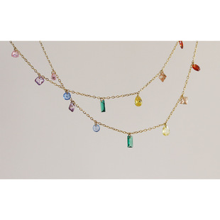 SL081  �ļ����òʺ����朶�Ͱ���Ů���18K��ɫ