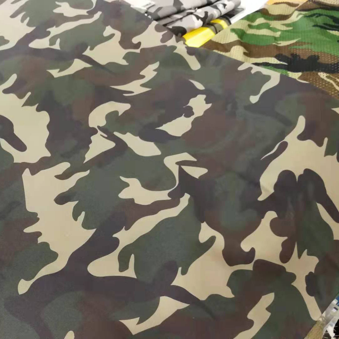 Nueva promoción transpirable trenzado impresión camisa tela algodón tela spandex