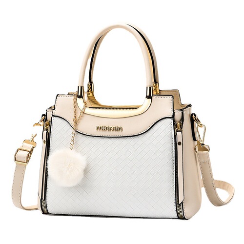  new Korean style large-capacity women's bag, fashionable and simple one-shoulder crossbody bag, middle-aged mother bag, plaid temperament bag