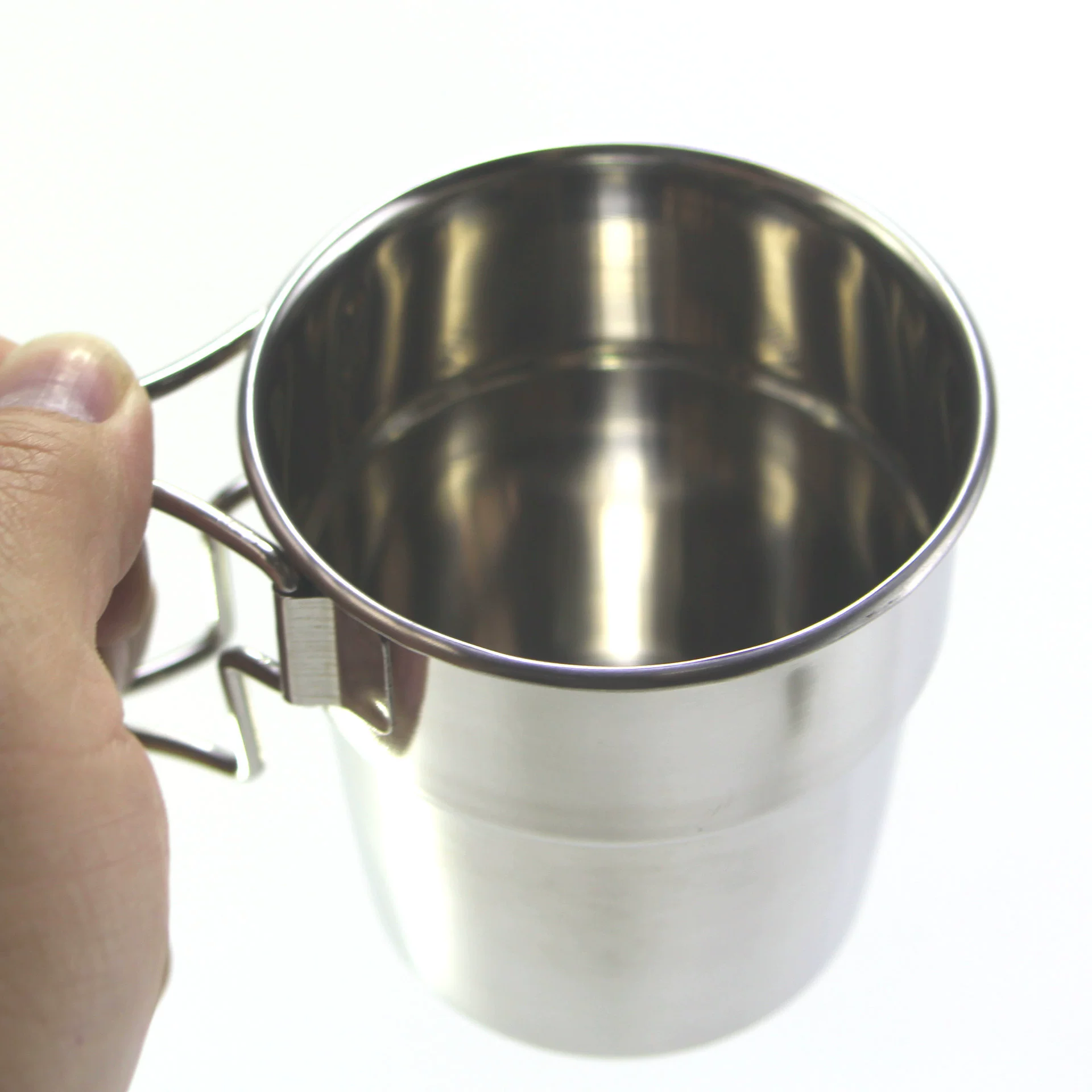 Handheld foldable coffee wineglass stainless steel for camping, tea cup, Amazon