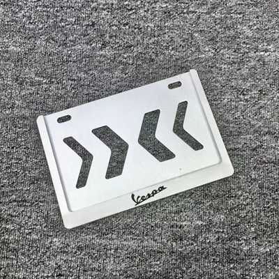 Nömrə qabı | Frame for Motorcycle, Scooter - mopai-double-layer-anti-bending-frosted-silver-vespa