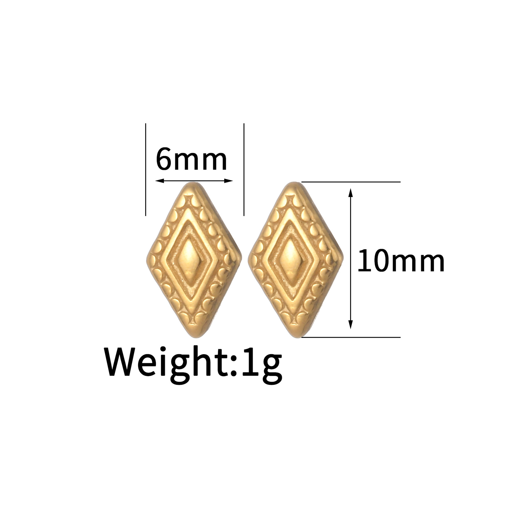 304 Stainless Steel Material PVD Coated Real Gold Plated Animal Moon Flower 304 Stainless Steel Simple Style Waterproof Non Tarnish Ear Studs