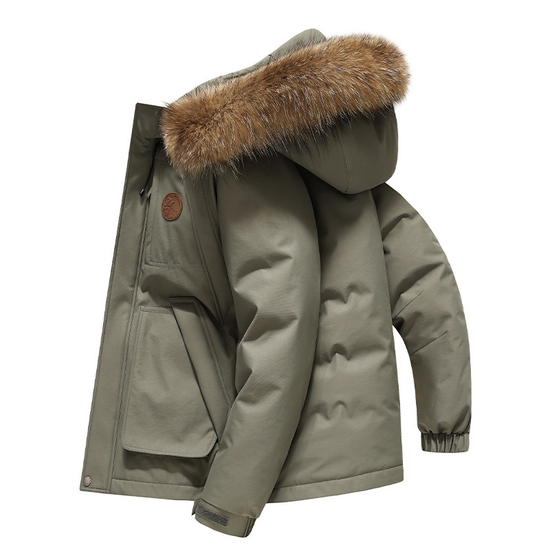 [Vichy] 2810295 wool padded hooded down jacket men's winter new warm a generation of hair