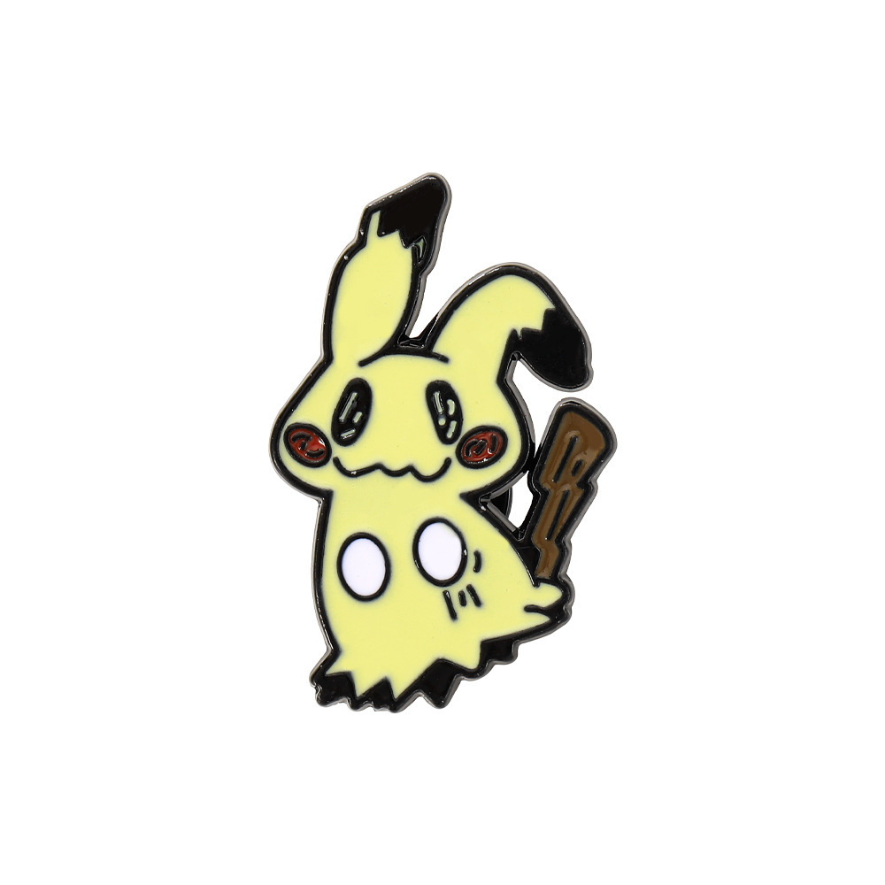 Broche de dibujos animados creativo europeo y americano divertido emoji de parodia de Halloween insignia de Pokémon