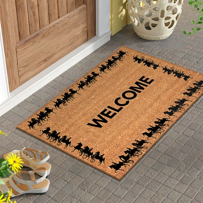 Cross-Border Entrance Door Mats Factory Wholesale Amazon Foyer Mats Welcome Series Stain-Resistant Mats Amazon (Avtomobil döşəmə paspasları) - rz-welcome-series-1-4060cm-floor-mat