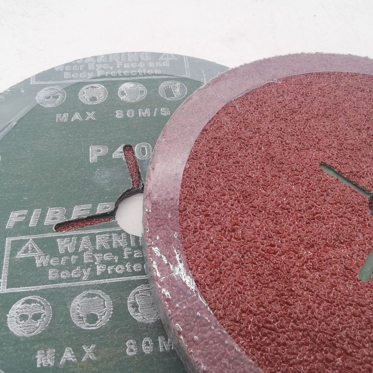 6寸0.8厚钢纸磨片红棕刚玉砂纸片150*22抛光片金属打磨片抛光打磨