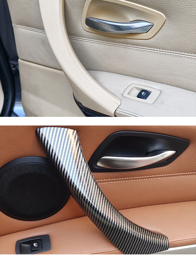 Suitable for 05-12 Old Model Bmw 3 Series Door Handle E90 320 Modified Carbon Fiber Inner Handle Protective Cover