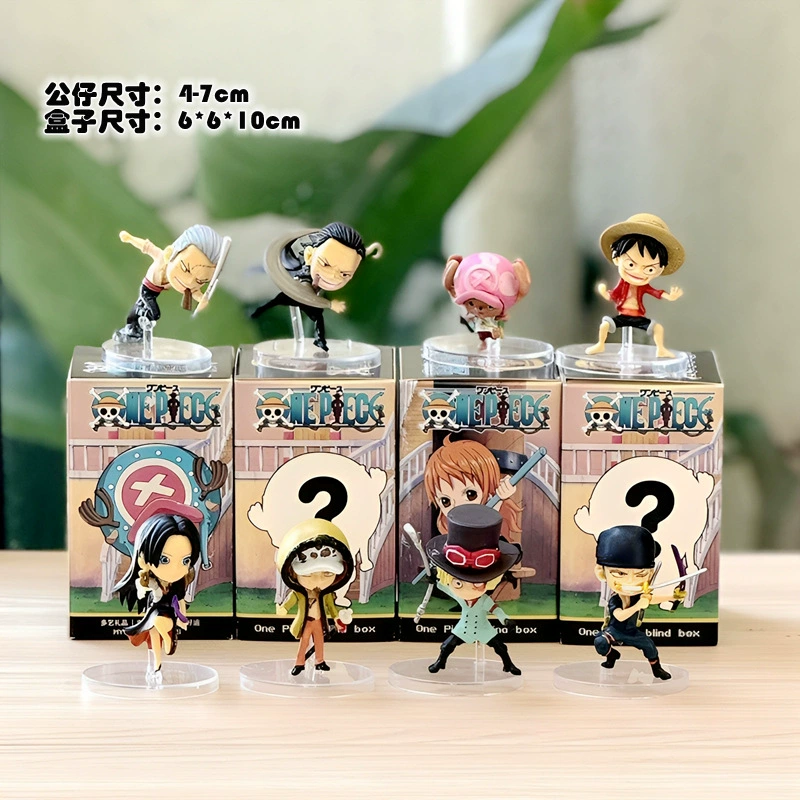 One Piece theatrical version 8 hand model Лuffy Чоппер Zoro кукла украшение мультфильм анимационная игрушка blind box