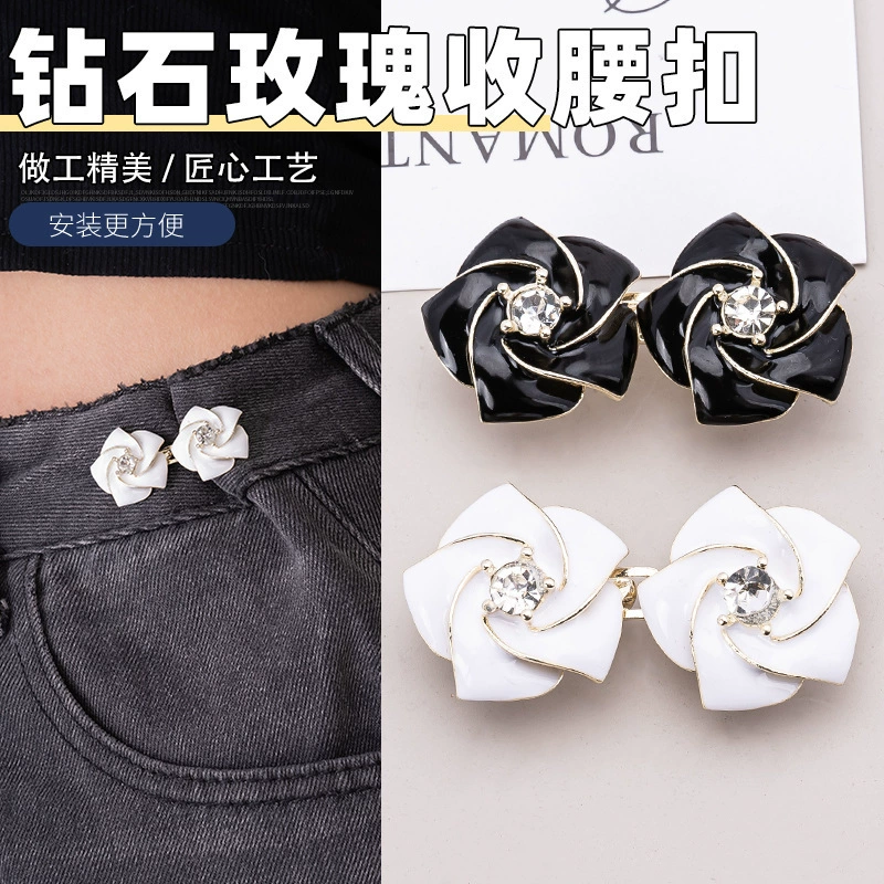 Джинсовая юбка с пряжкой на талии и пуговицами, перфорированная, бесшовная, без швов, инструмент для модификации, маленькие брюки без талии, регулировка пряжки