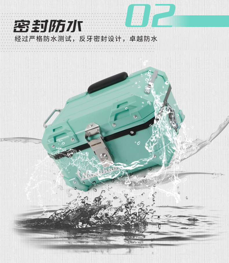Wanlihao Sanyang Feidu 4/5 motorcycle trunk, electric vehicle rear trunk, scooter non-aluminum alloy trunk