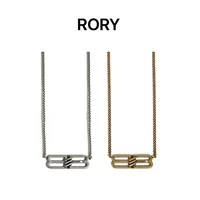 RORY Ретро французская легкая роскошная цепочка ключицы нишевое чувство старое BB буква моды минималистский дизайн ожерелье