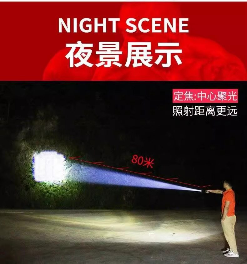 Mini Small High-Brightness Flashlight USB Rechargeable Waterproof Student-Specific Outdoor Ultra-Bright Long-Range Home Emergency Light