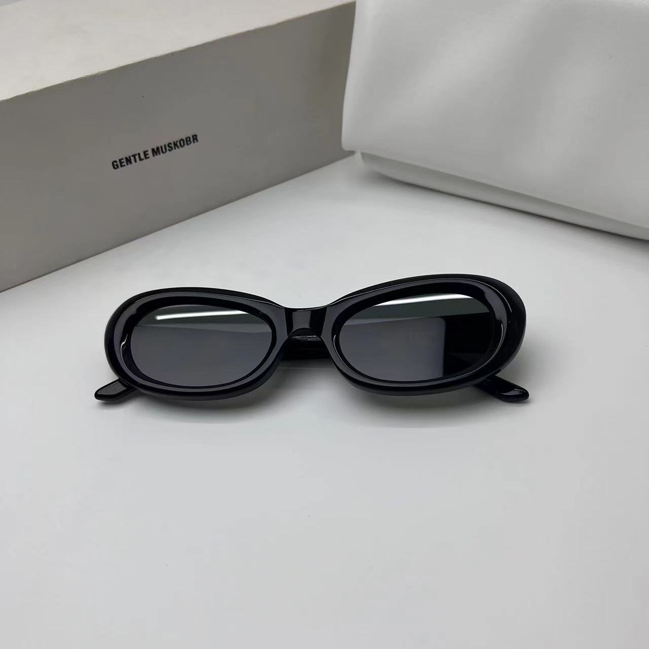 2024GM サングラス ダッド キャットアイ サングラス 女性用 大きな顔痩せ効果のある男性用 nab 抗紫外線メガネ インスタイル