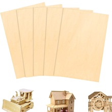 正方形椴木薄木板片 diy手工制作材料儿童手绘装饰木片模型椴木板