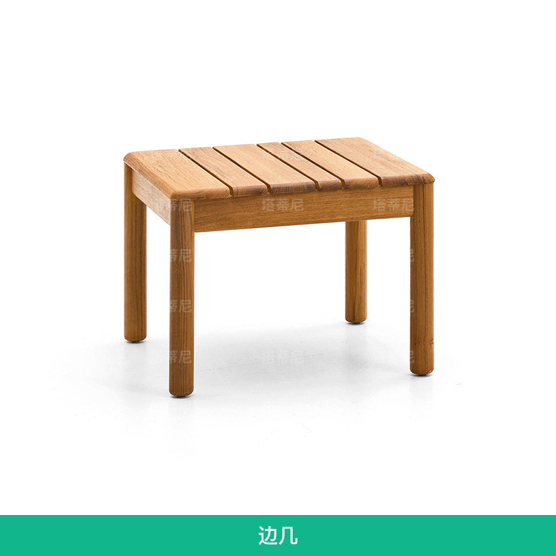 Sofá de teca para exteriores, muebles impermeables y resistentes al sol para patio y terraza, sofá de madera maciza para sala de estar de hotel o alojamiento tipo bed and breakfast image 12