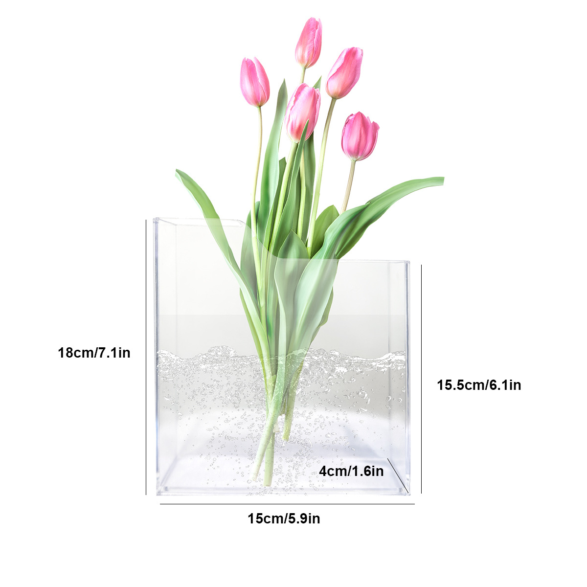 사다리꼴 책 투명 인쇄