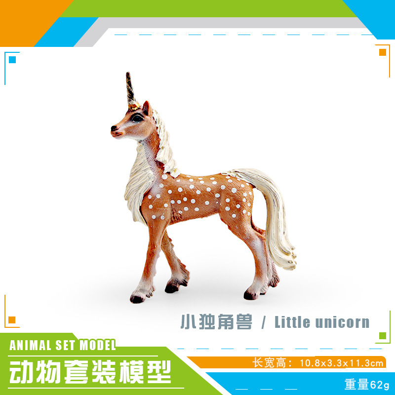Juguete de plástico sólido de unicornio y Pegaso de tamaño mediano, modelo de simulación de cuento de hadas mítico, ideal para la venta transfronteriza en Amazon.