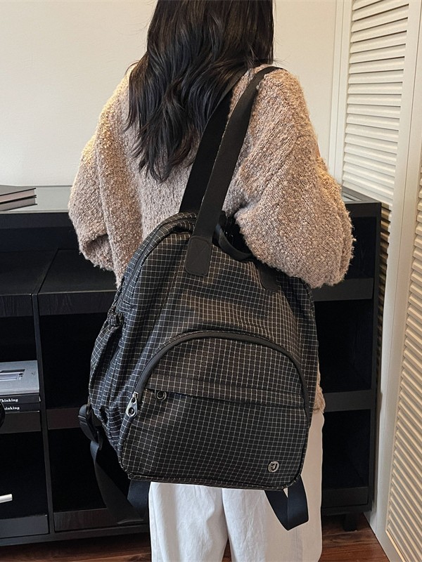 新款百搭款双肩背包女包旅行单肩背包潮流时尚保温层干湿分离背包|undefined