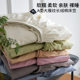 Class A Long-staple Cotton Bed Cover Single-piece Solid Color Simple 100 Cotton Bed Sheet Mattress Cover Three-piece Mattress Protective Cover