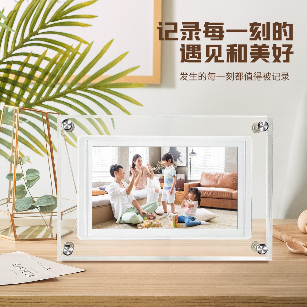 5-inch acrylic wifi digital photo frame frameo cloud video player…