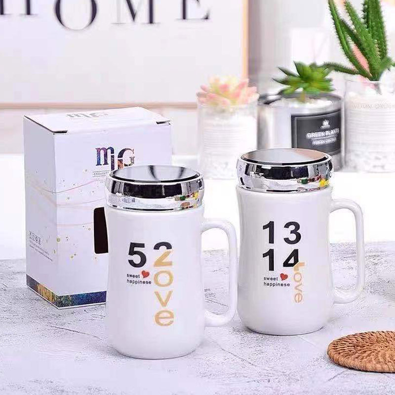 情人节520/1314数字情侣杯