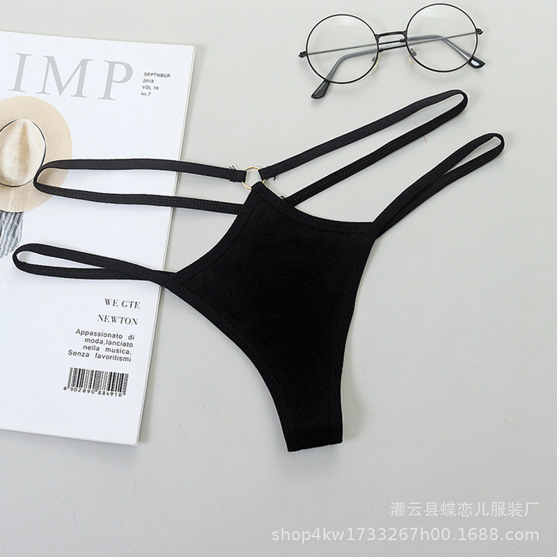 Spring and Summer Sexy Underwear for Women, Thong with Thin Straps, Hollowed Out, Comfortable, Sexy and Tempting Briefs, Girly Style, Fashionable