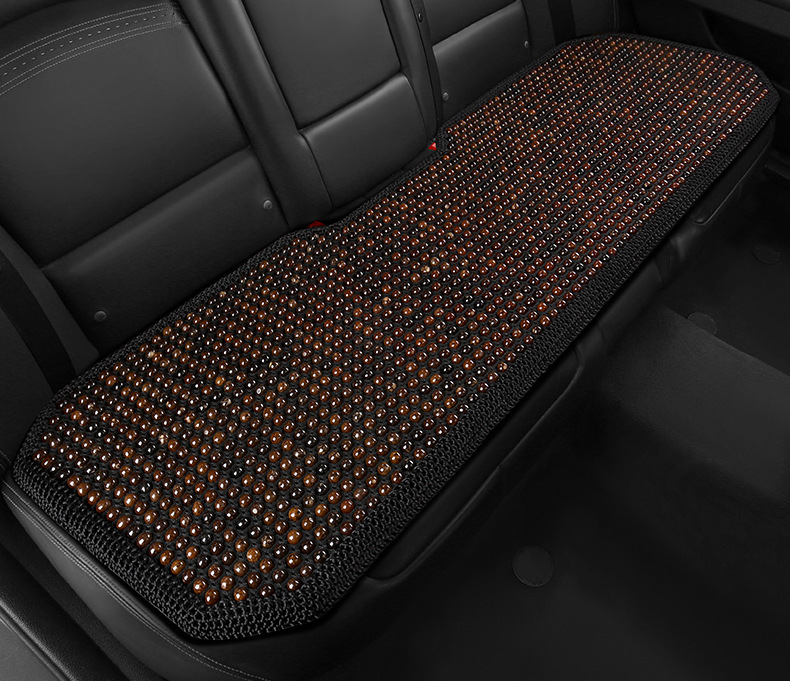 Car Seat Cushion Summer Cooling Cushion High-End Bodhi Wood Bead Cushion Three-Piece Set Single Piece Breathable Anti-Slip Lumbar Support Dropshipping