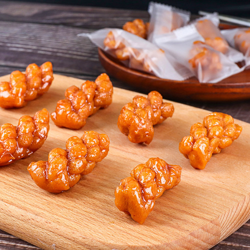 Authentic Yiwu Brown Sugar Twists in a Bucket – Zhejiang Specialty, Purely Handmade, Internet-Famous Mini Twists, Snack Treats for Casual Enjoyment