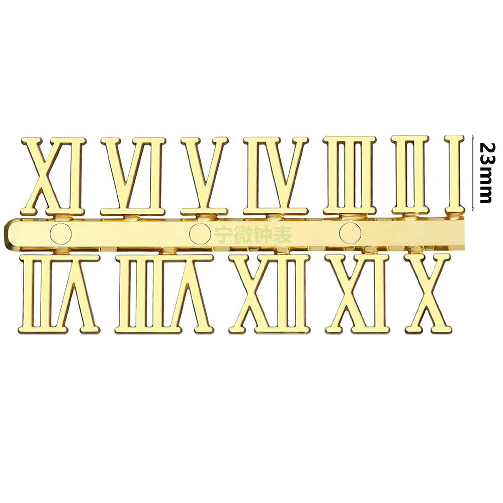 황금 로마 숫자 기호