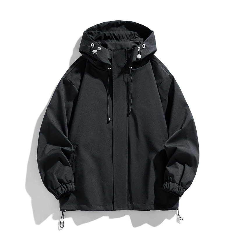 Functional jacket men's autumn and winter American trend outdoor waterproof hiking mountaineering loose hooded jacket in stock wholesale Functional jacket men's autumn and winter American trend outdoor waterproof hiking mountaineering loose hooded jacket in stock wholesale
