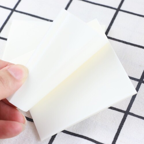 Tianzhuo transparent sticky notes see-through stickers colorful pet creative N times fluorescent film index stickers sticky notes classroom notes