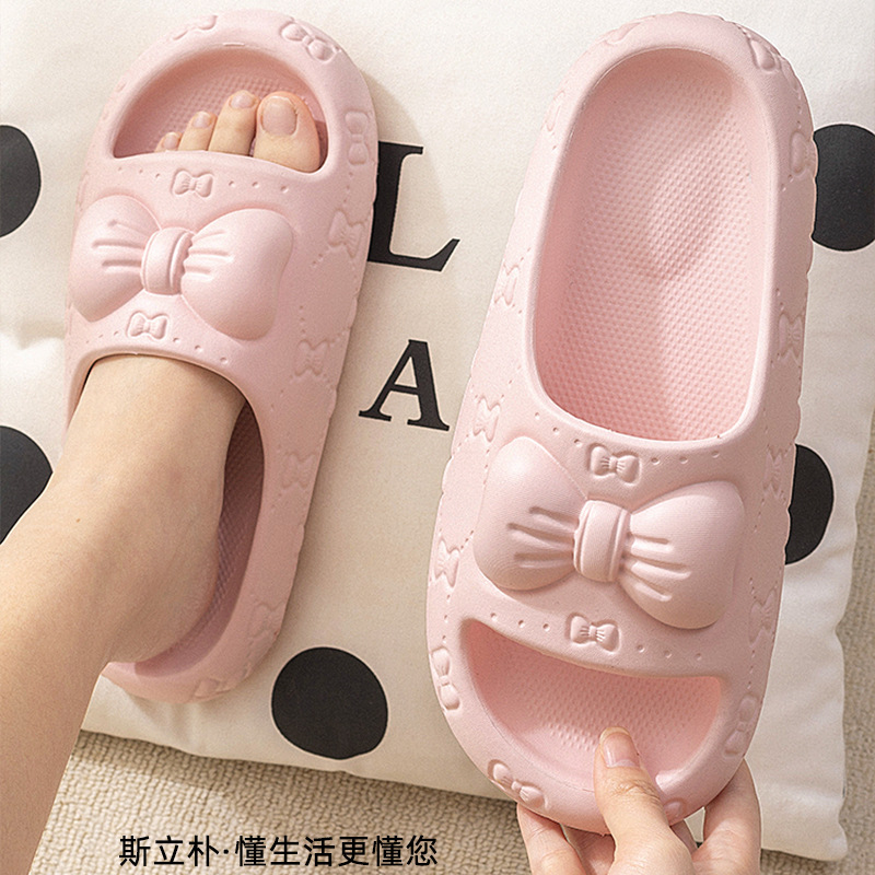 Fashionable indoor summer ultra-soft non-slip cute slippers platform
