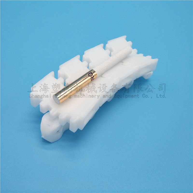 43V型链塑料链板转弯齿形平板链 44柔性链防滑楔链挡板输送机