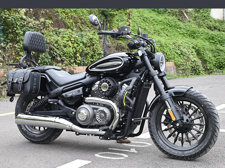 Suitable for Haojue Tr300 Plus Urban Travel Version Motorcycle Bumper, Folding Backrest, Side Bag, Rack, and Guard Bar