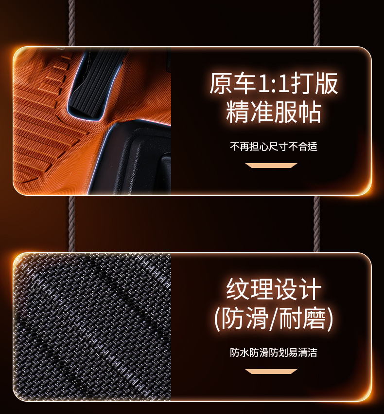 Suitable for Remote-Controlled Xingzhi H8E, Full-Coverage, Specialized Remote-Controlled New Energy Vehicle Waterproof and Wear-Resistant Tpe Truck Floor Mats