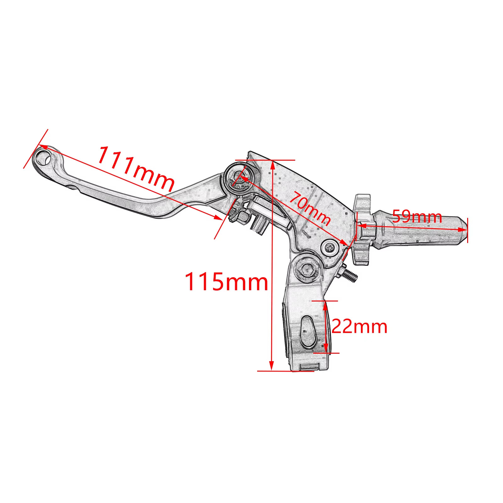 Wholesale off-road motorcycle anti-fall folding handlebar clutch lever KTM Huayang T4 Bosuer CQR CRF brake lever