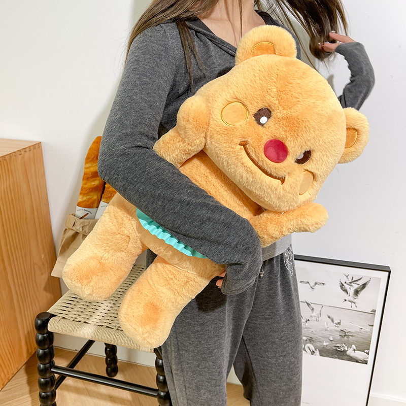 Muñeca de oso crema de celebridades de Internet, decoración de muñecas, regalo, juguete de peluche, muñeca de dibujos animados para enviar a su novia, abrazo de oso