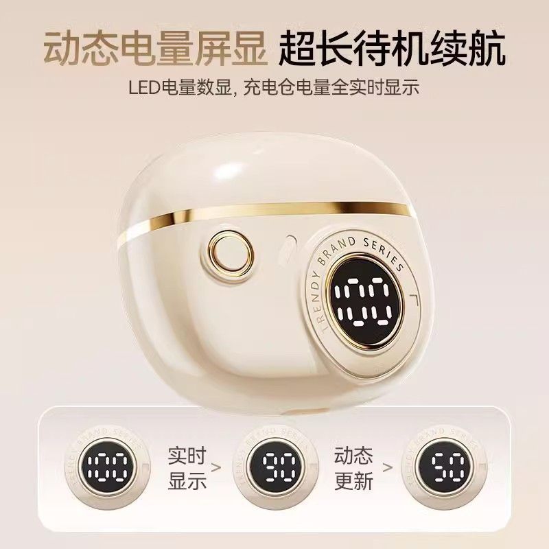 J08 블루투스 5 4 무선 이어폰 LED 배터리 표시