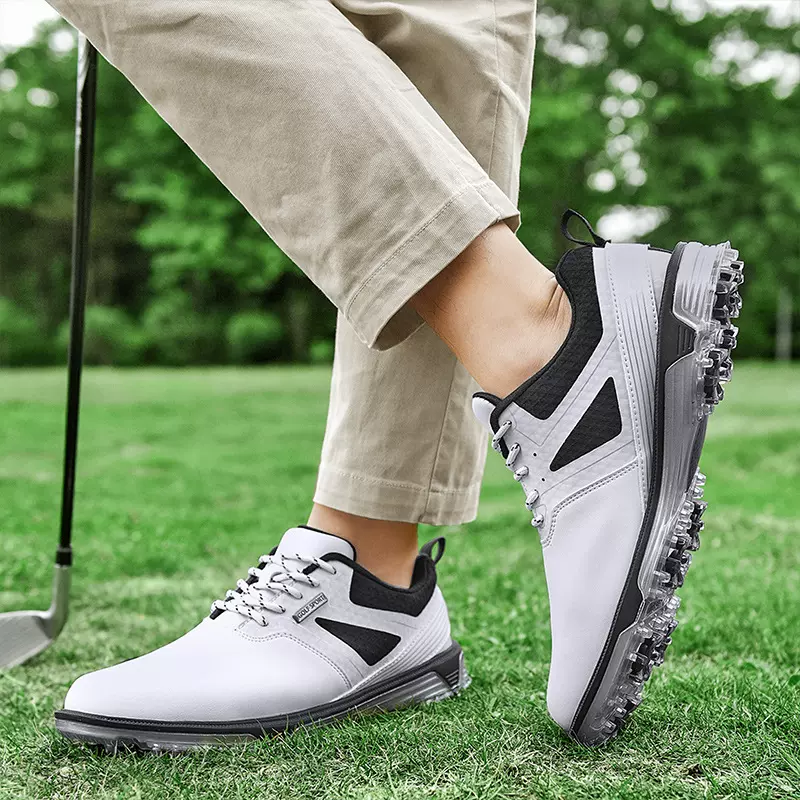 跨境爆款夏季新款高尔夫球鞋男固定钉防水透气golf shoes