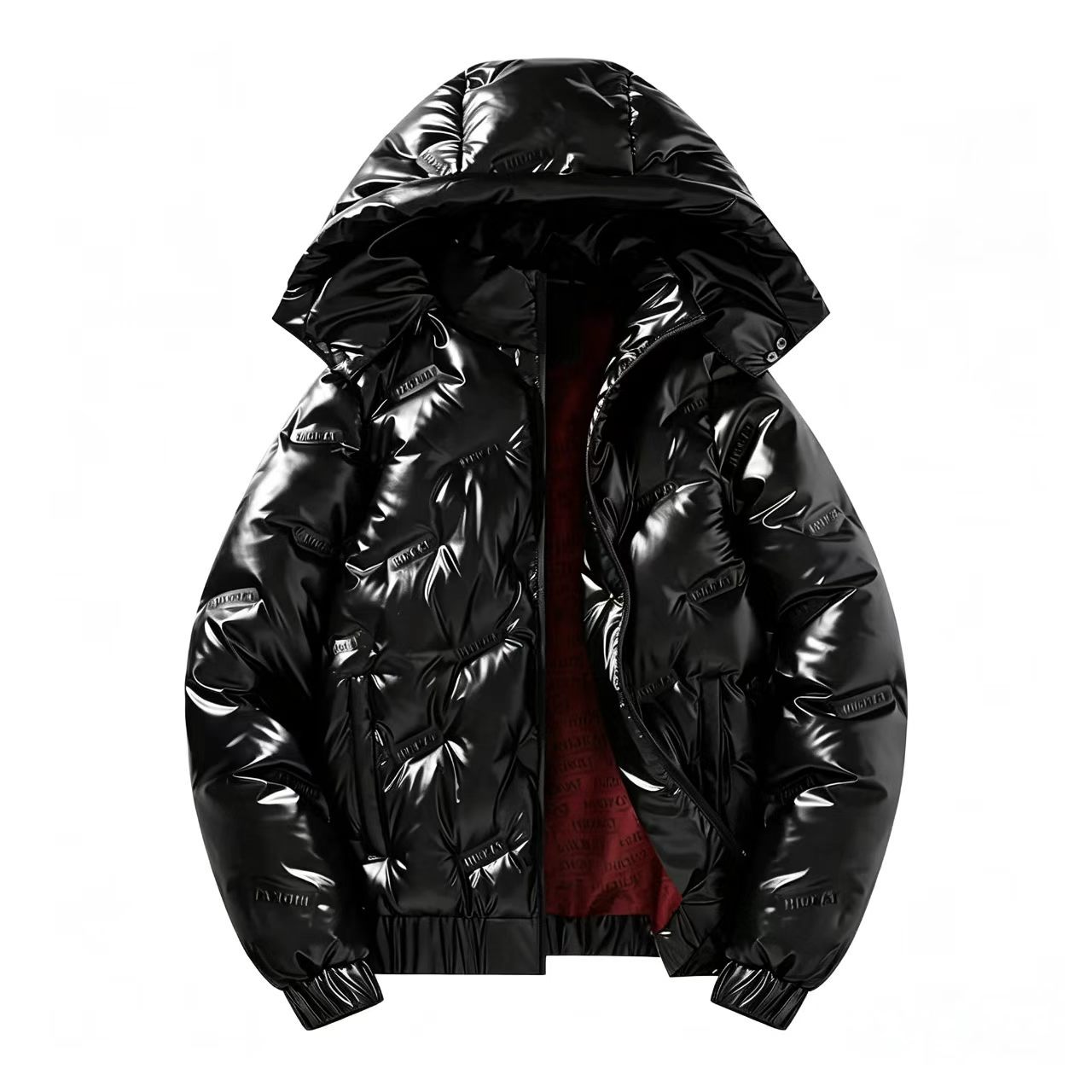 Popular winter down jacket for men, new hooded down jacket, casual shiny short down coat, in stock