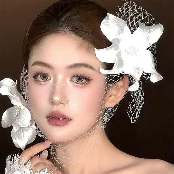 Retro New Handmade Headband, Satin Side Accessories, Dress, Welcome Niche Design, Headband, Makeup and Wedding Accessories