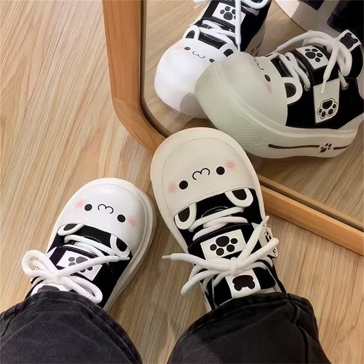 Zhao Lusi의 세련되고 다재다능한 한국 스타일 여성 운동화 2025 봄 신작 소녀의 고급스러운 스포츠 및 레저 흰색 신발