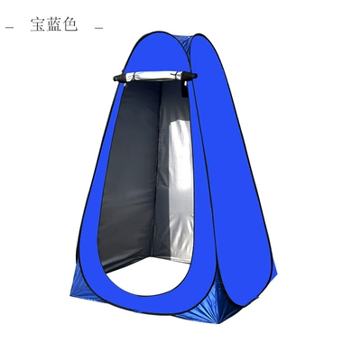 Avtomobil dam çadırları – Outdoor Bath Tent Thickened - royal-blue-single-2-windows
