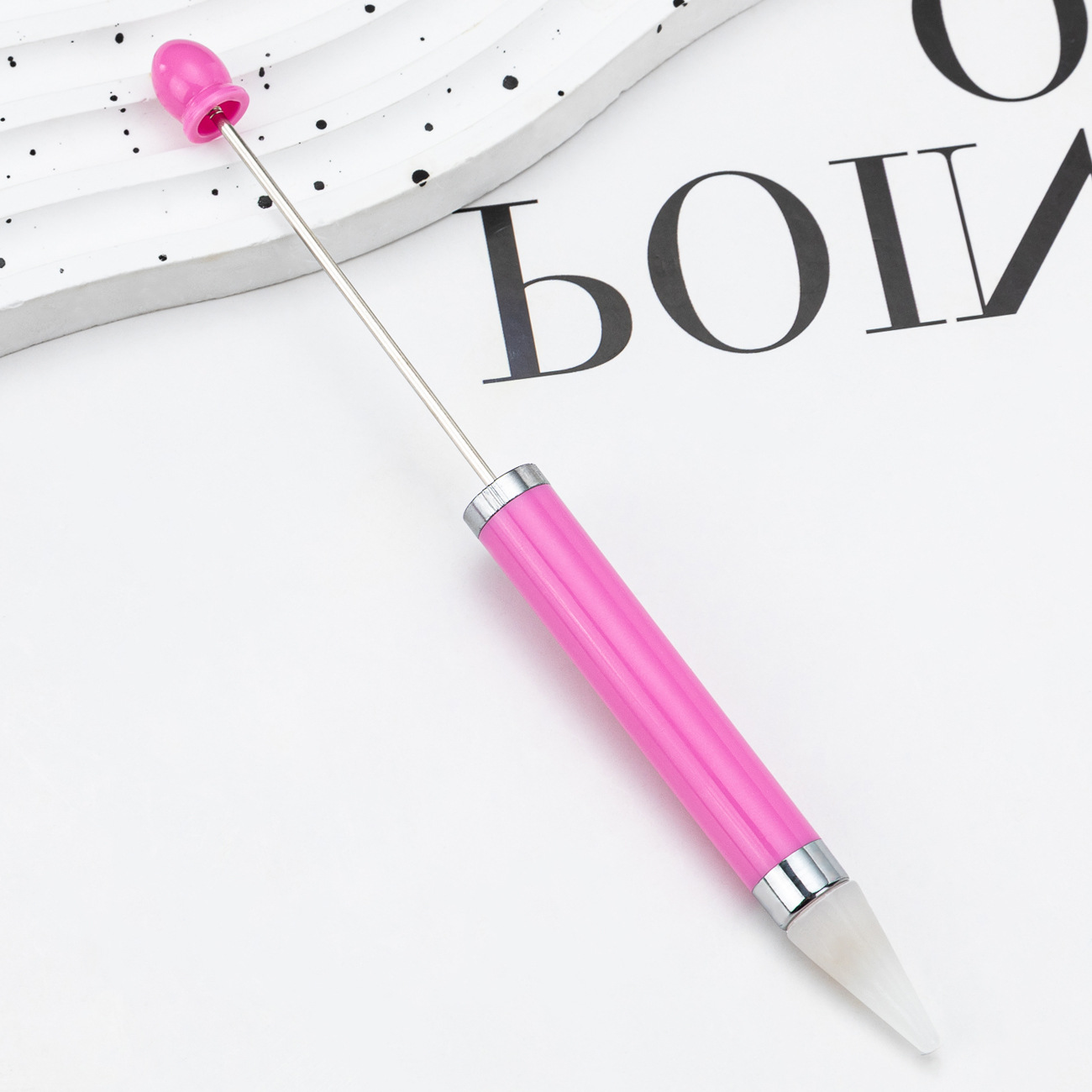 Nuevo DIY nail point taladro bolígrafo de cuentas de succión de taladro de flores de taladro de herramientas de uñas de doble propósito con cera de taladro de punto