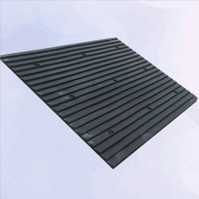 Downhill pad with anti-noise board, shock-absorbing buffer, anti-skid pad, rubber deceleration belt, ramp, solid Noise Reduction Board, underground